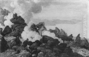 Der Krater Des Vesuv