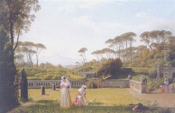 Parklandschaft Mit Figurlicher Staffage - view 1