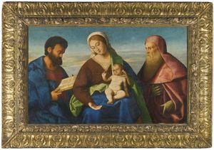 A Sacra Conversazione: The Madonna And Child With Saints Mark And Jerome