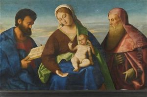 A Sacra Conversazione: The Madonna And Child With Saints Mark And Jerome