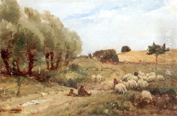 Paysage Champetre Aux Moutons - view 1