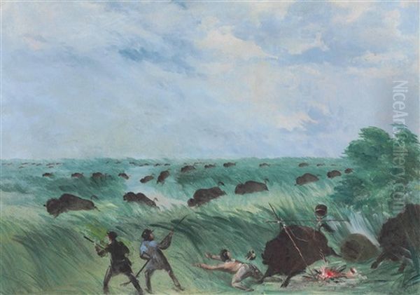 Batiste Is Run Over, And Loses His Bouillon, In The Nishnabottana Meadows - view 1