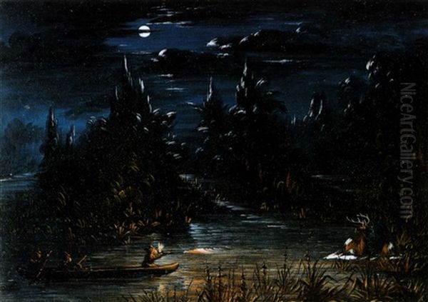 Deer Hunting By Moonlight (no.553) - view 1