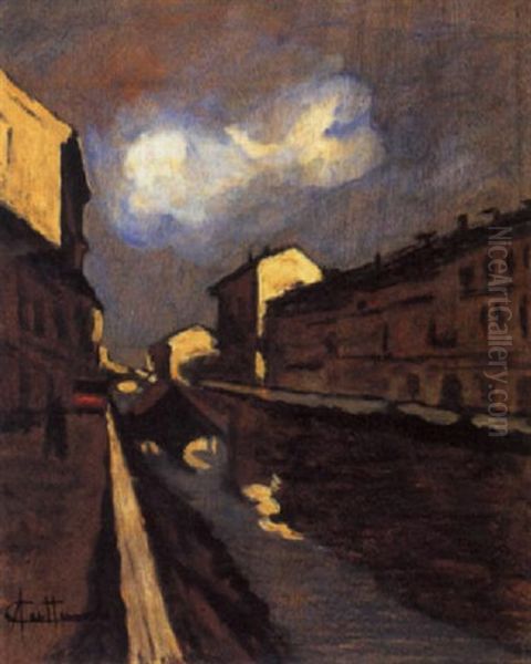 Milano, Scorcio Del Naviglio - view 1