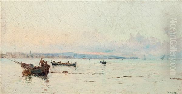 Barca Con Pescatori Nel Golfo Di Palermo - view 1