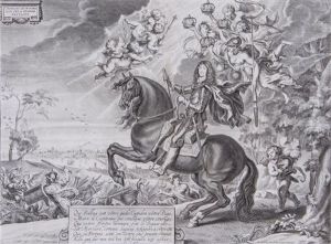 Charles Le Second Roy De La Grande Bretagne by Cornelis Van Caukercken