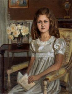 Portrat Eines Blonden Madchens by Leslie Giffen Cauldwell