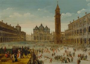 Carnival In Venice by Louis de Caullery
