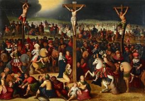 Mount Calvary by Louis de Caullery