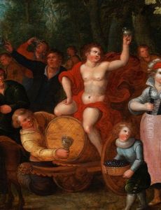 Der Triumph Des Bacchus by Louis de Caullery