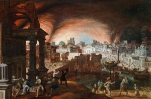 Aeneas Tragt Seinen Vater Anchises Aus Dem Brennenden Troja Aeneas Tragt Seinen Vater Anchises Aus Dem Brennenden Troja