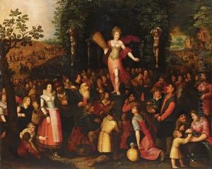 Homage To Venus - Allegory Of Spring (2 Works) by Louis de Caullery