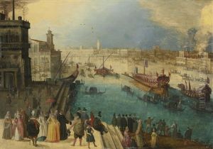 A Capriccio View Of Venice With The Bucintoro