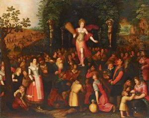 Homage To Venus - Allegory Of Spring Homage To Ceres - Allegory Of Summer (2 Works) by Louis de Caullery