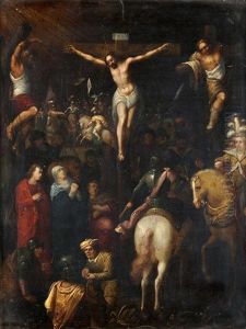 Kreuzigung Christi by Louis de Caullery