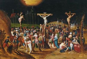 Die Kreuzigung Christi by Louis de Caullery