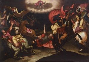 La Conversion De Saint Paul Sur Le Chemin De Damas by Louis de Caullery