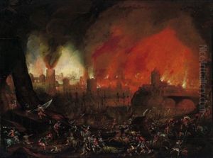 Der Kampf Um Troja by Louis de Caullery