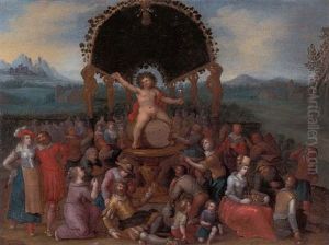 The Worship Of Bacchus by Louis de Caullery