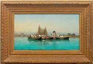 Venezianische Fischer Inder Lagune