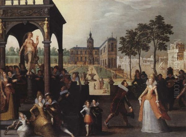 Scene Galante Dans Un Parc - view 1