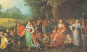 An Allegory Of Abundance With Ceres Borne On A Triumphal Car
