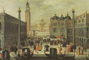 Venice, The Piazzetta And The Dodge's Palace