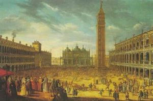 Venice, The Piazza San Marco With A Carnival by Louis de Caullery