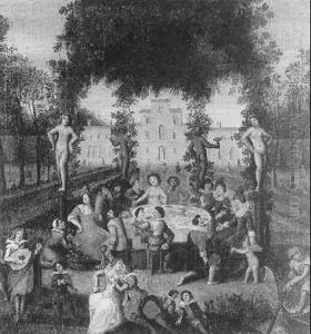 Scene De Banquet Dans Le Jardin D'un Palais by Louis de Caullery