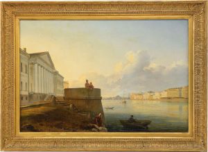 The Embankment On The Neva By The Academy Of Sciences