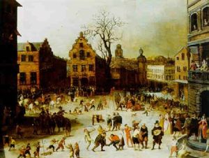 Carnival In A Town Square by Louis de Caullery