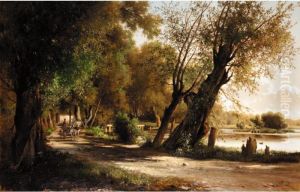 Travelling The Lakeside Road by Vladimir Fedorovic Ammon