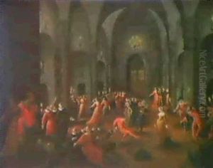 Scene De Bal by Louis de Caullery