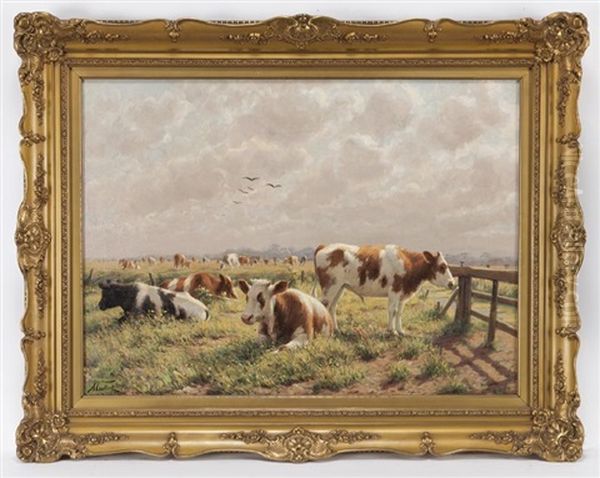 Untitled (cattle Grazing In A Pasture) - view 1