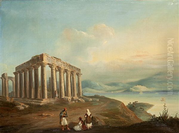 Two Views Of Aegina (2 Works) - view 1