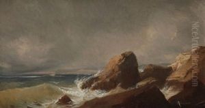La Cote Pres De Toulon by Louis Edouard Isidore Cauvin