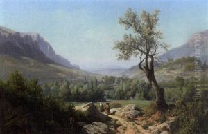 Baie De Magaud by Louis Edouard Isidore Cauvin