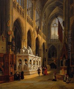 Mausoleum Konig Ludwig Xii Und Anna Bretange In Der Kirche St. Denis Paris