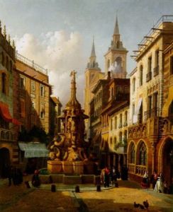 Der Antonio Martin Brunnen In Der Atochastrase Zu Madrid