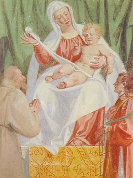 The Madonna And Child With Saints Francis And Lawrence - view 1