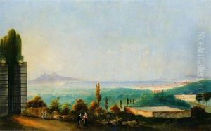 Veduta Di Napoli by Giuseppe Cavalla
