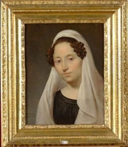 Portrait D"une Dame De Qualite Au Voile Blanc