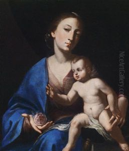Madonna Mit Kind, Eine Rose Haltend Madonna Mit Kind, Eine Rose Haltend
