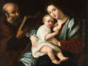 Sacra Famiglia by Bartolomeo Cavarozzi