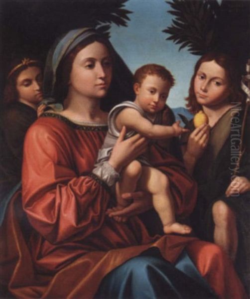 The Madonna And Child With Saint John The Baptist And An Angel - view 1