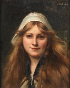 Head Of A Girl by Jules Cyrille Cave