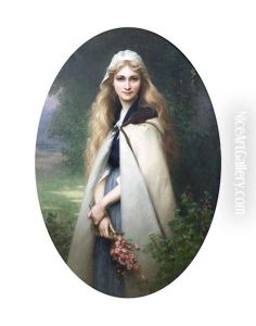 Portrait Of A Girl With Cherry Blossom