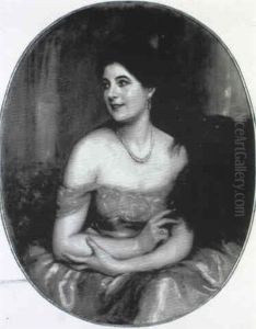 L'elegante Au Collier De Perles by Jules Cayron