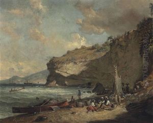 The Coast At Le Carbet, Martinique, With The Trou Caraibe, Looking Towards St. Pierre