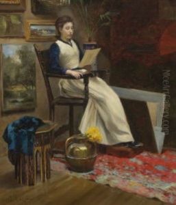 Junge Dame Im Atelier Junge Dame Im Atelier